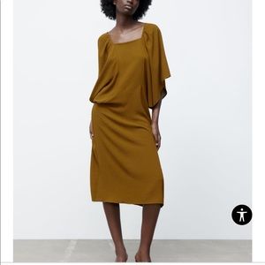 Olive green Zara dress
